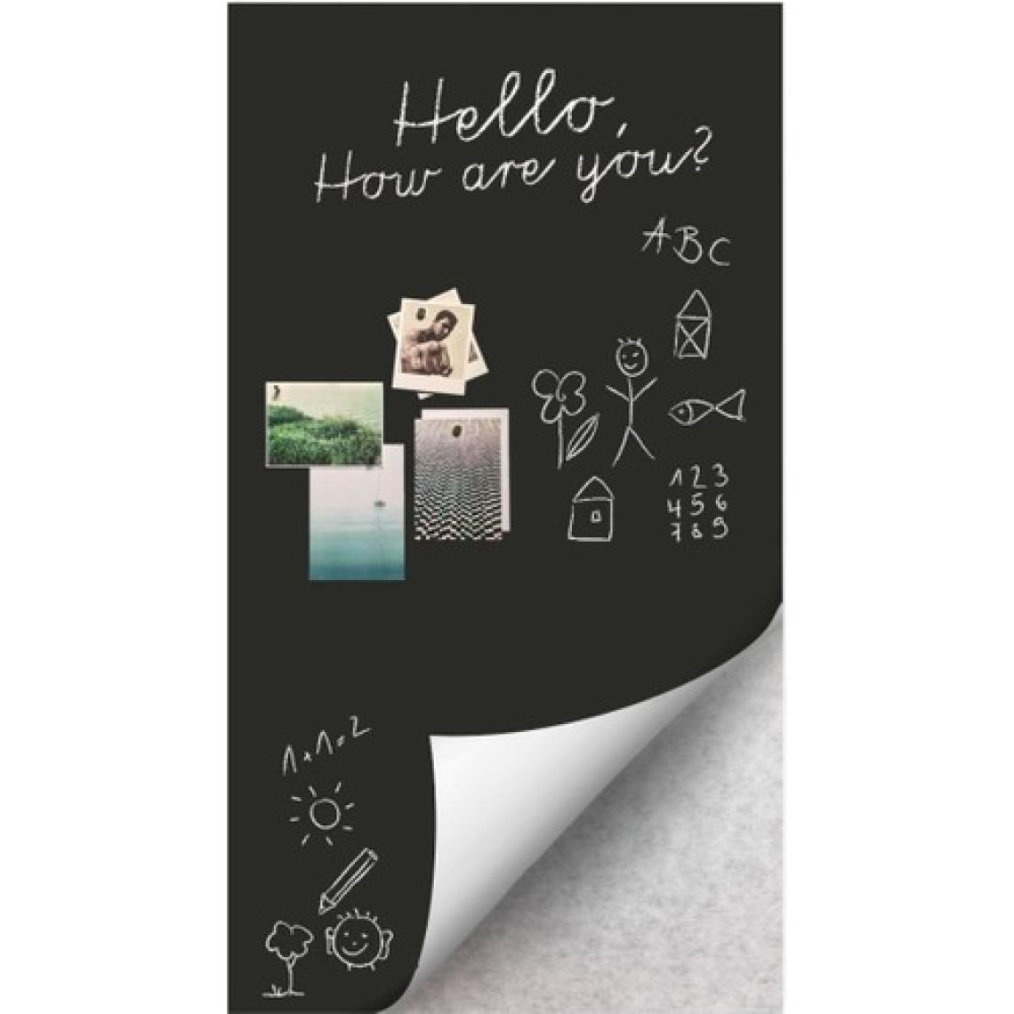 Hdg Yapışkanlı Manyetik Yazı Tahtası Siyah - 35X61 cm - Tebeşir ve Magnet Hediyeli - Mıknatıs Tutar