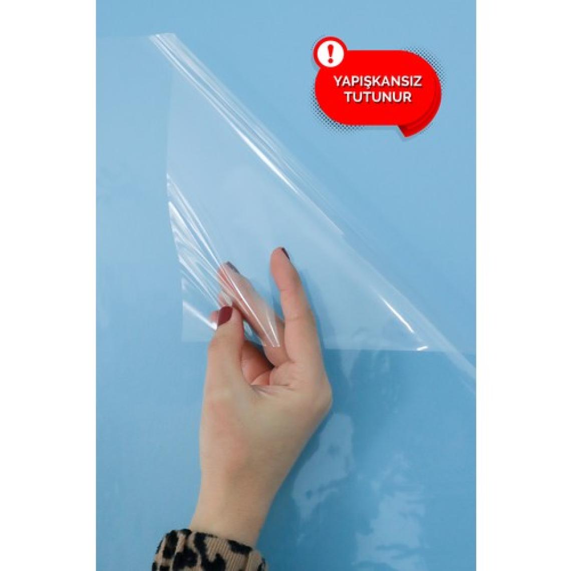 Pi Papers Akıllı Kağıt - 60x100 Cm Şeffaf, 2 Adet Pratik Inovatif, Statik Yapışkansız Tutunan Yazı Tahtası