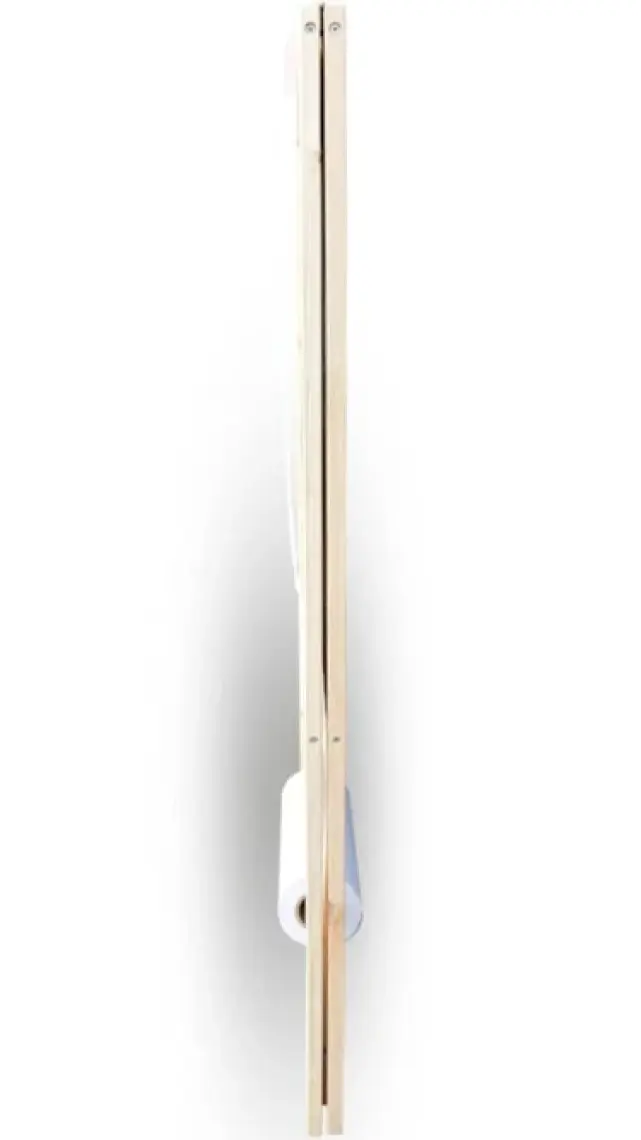 Armode Rulo Kağıtlı Çift Taraflı Ayaklı Ahşap Çocuk Yazı Tahtası Siyah-Beyaz 115 x 50 cm