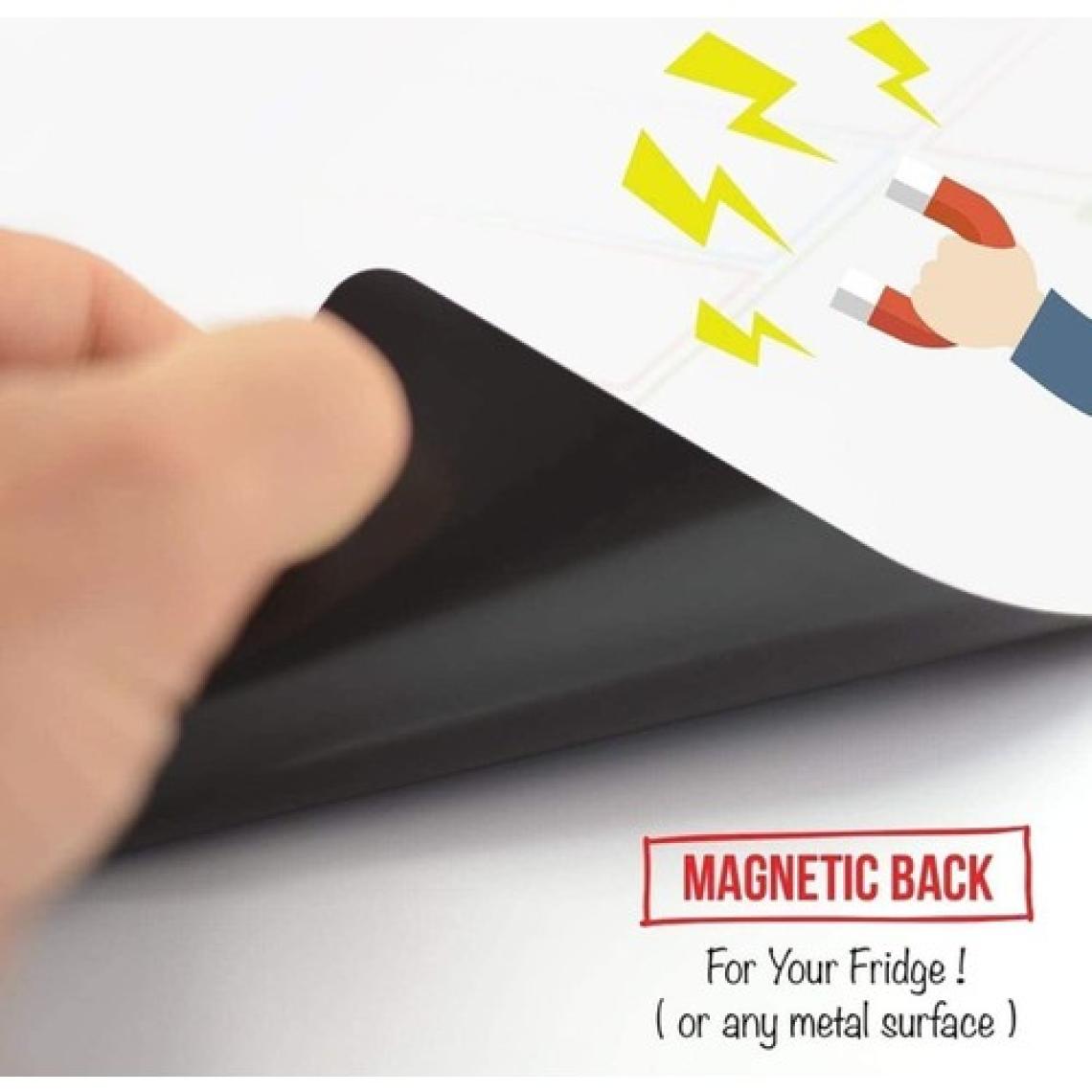 Dünya Magnet Haftalık Magnet Planlayıcı, Yazı Tahtası Pano + 2 Kalem