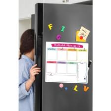 Dünya Magnet Haftalık Magnet Planlayıcı, Yazı Tahtası Pano + 2 Kalem