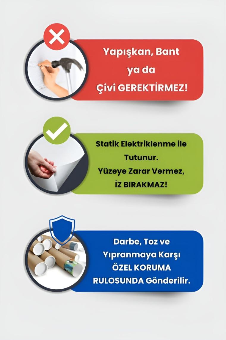 Pi Papers Pratik Tahta, Yüzeye Zarar Vermeyen Akıllı Kağıt, Yazı Tahtası, Yeri Değiştirilebilir, Taşınabilir