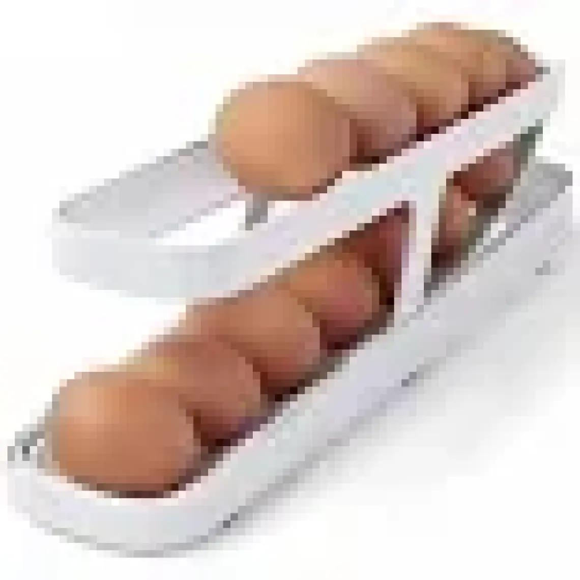 2 Katlı Otomatik Buzdolabı Yumurta Standı Yumurtalık Rafı Saklama Kabı Buzdolabı Organizer