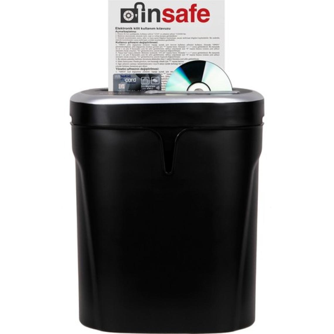 Baove PS725 Evrak İmha Makinesi ve Kağıt Kesme - Cd - Kredi Kartı İmha Makinesi - Çapraz Kesim - 20 Litre