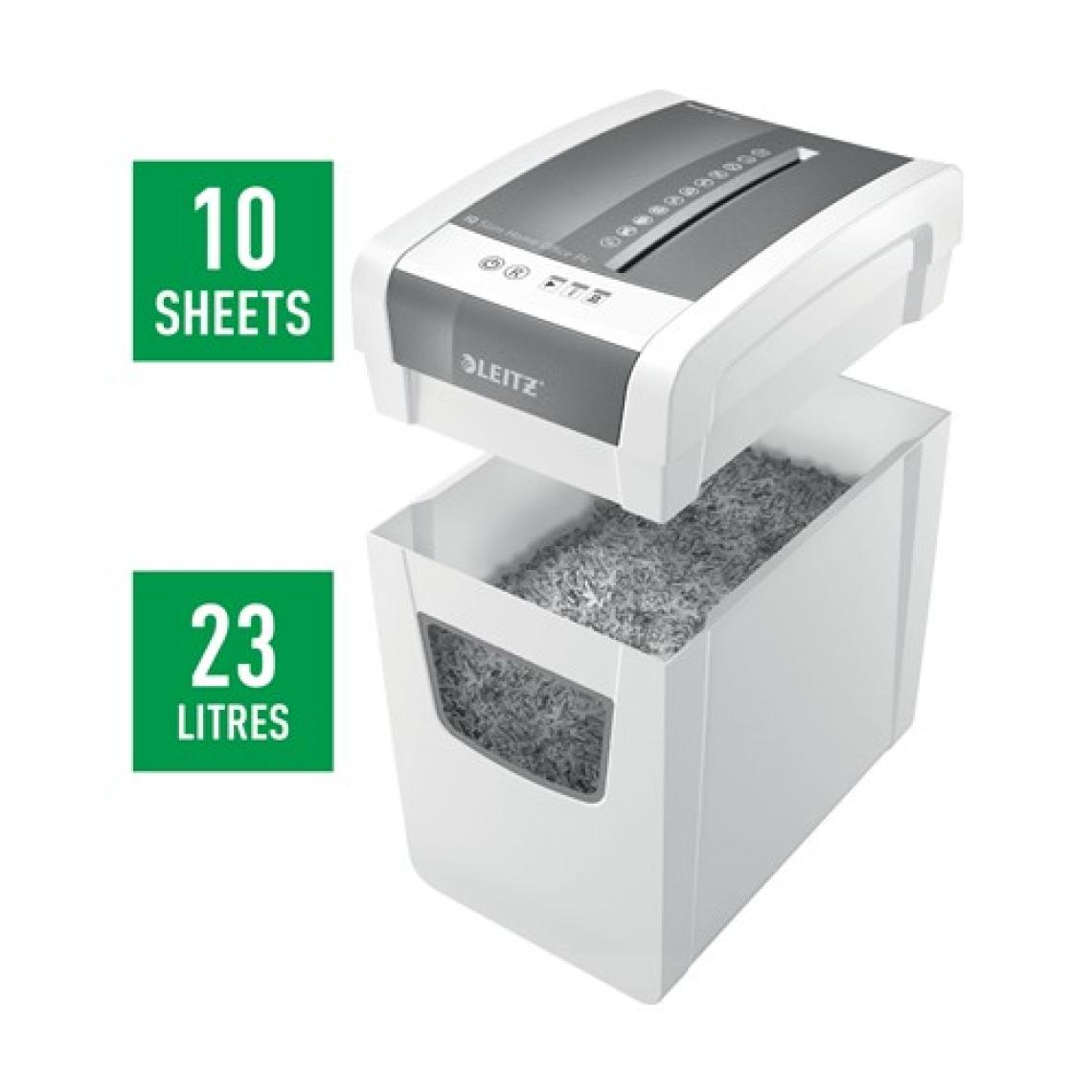 Leitz Iq Slim Home Office İmha Makinesi Güvenlik Dın P4