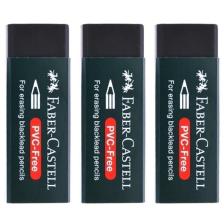 Faber-Castell Pvc Free Siyah Silgi No: 20 3'lü