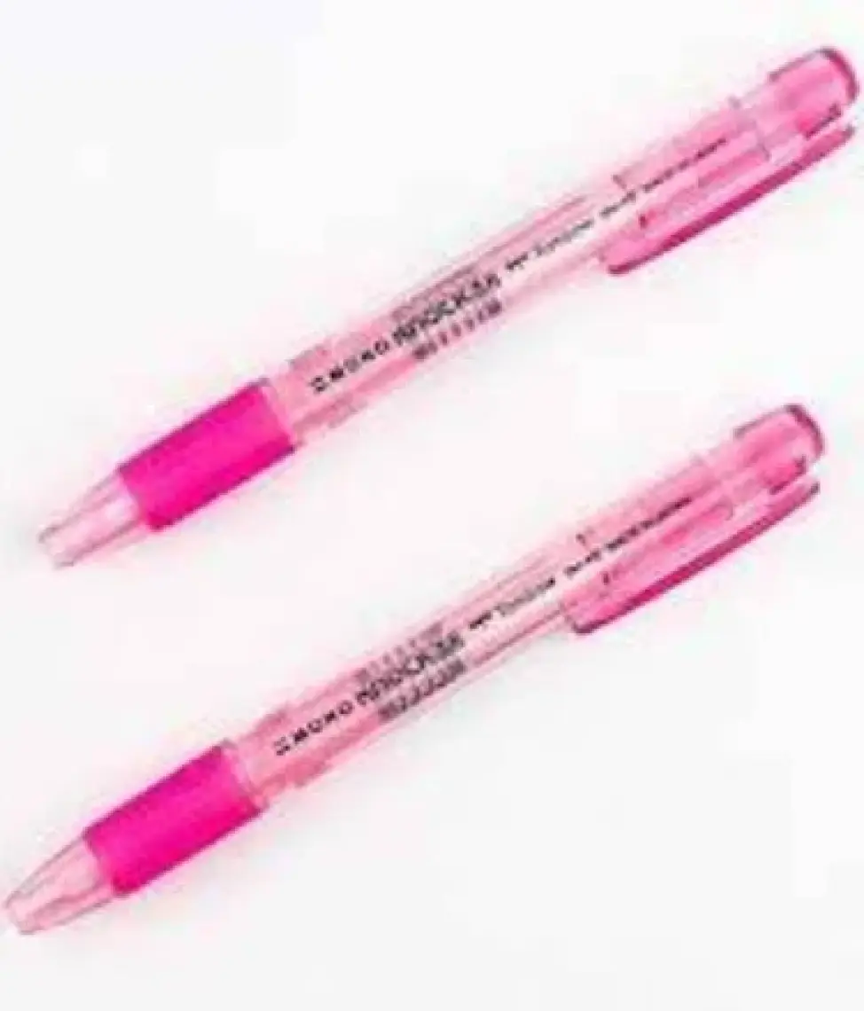 Tombow : Mono Knock Kalem Silgi : Şeffaf Pembe