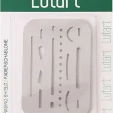 Lutart Metal Silgi Şablonu 85X55 mm N:st-5