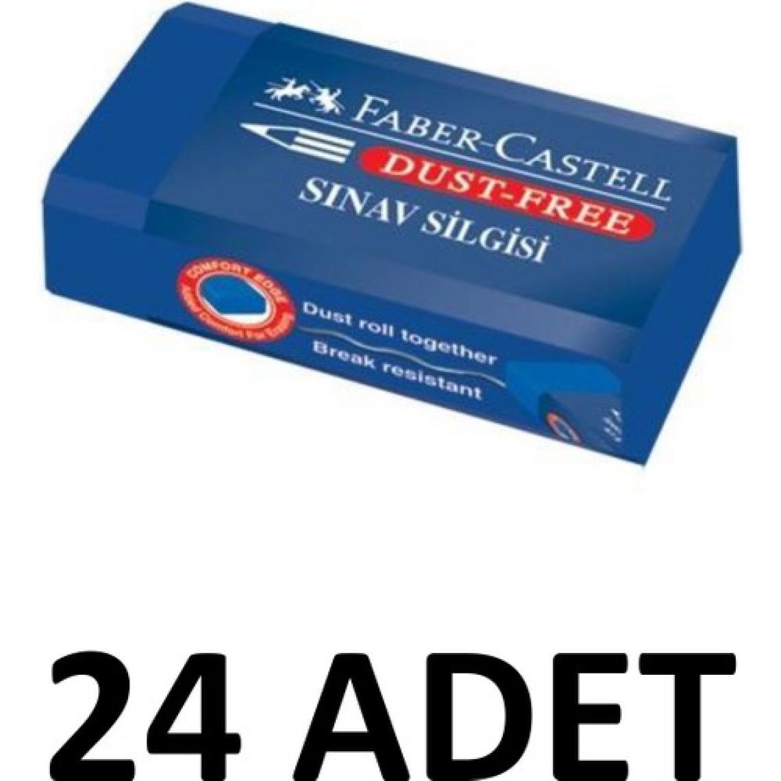 Faber-Castell 24 Adet  Orta Boy Mavi Sınav Silgisi