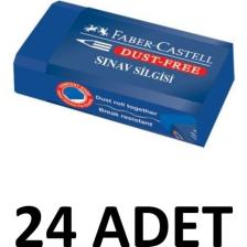 Faber-Castell 24 Adet  Orta Boy Mavi Sınav Silgisi