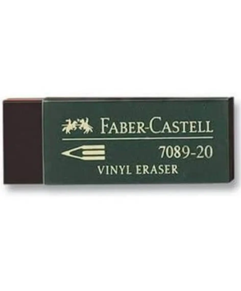 Faber-Castell Siyah Yumuşak Dokulu, PVC İçermeyen Dayanıklı Silgi – 1 Adet, Konforlu ve Temiz Silme