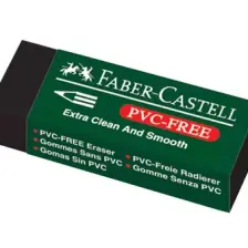 Faber-Castell Siyah Yumuşak Dokulu, PVC İçermeyen Dayanıklı Silgi – 1 Adet, Konforlu ve Temiz Silme