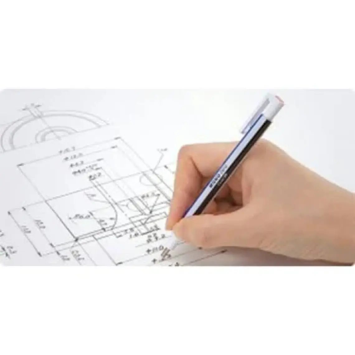 Tombow Mono Zero Basmalı Kalem Silgi 2,3mm - Siyah
