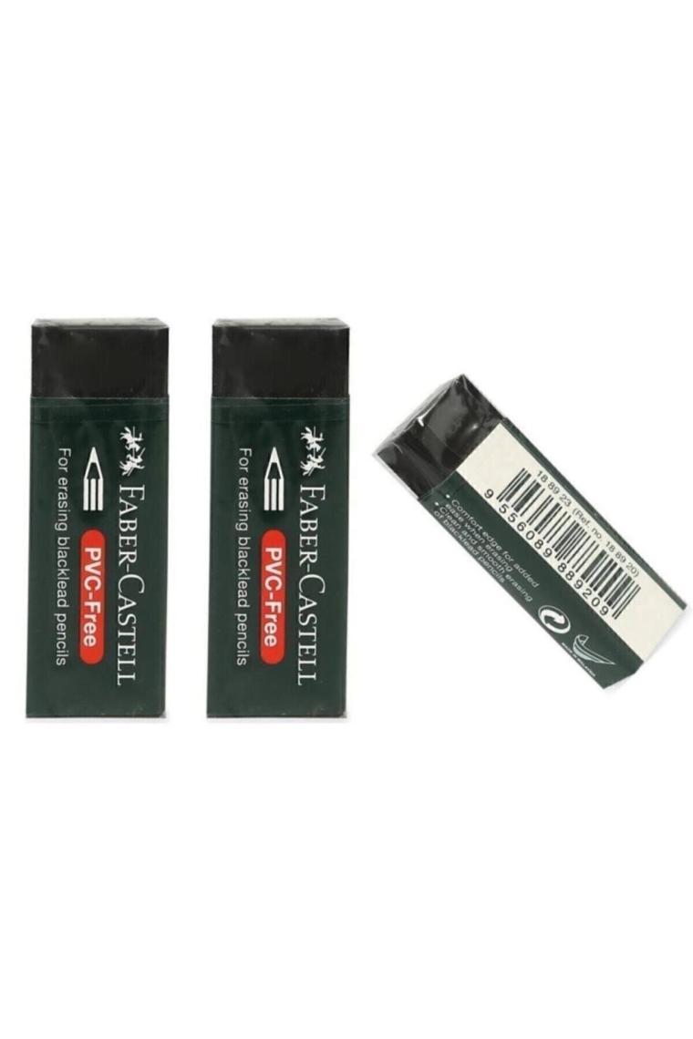 Faber-Castell Pvc Free Siyah Silgi No: 20 3'lü