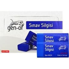 Gen-Of No 24 Dust Free Orta Boy Sınav Silgisi Mavi 6624 24 Adet