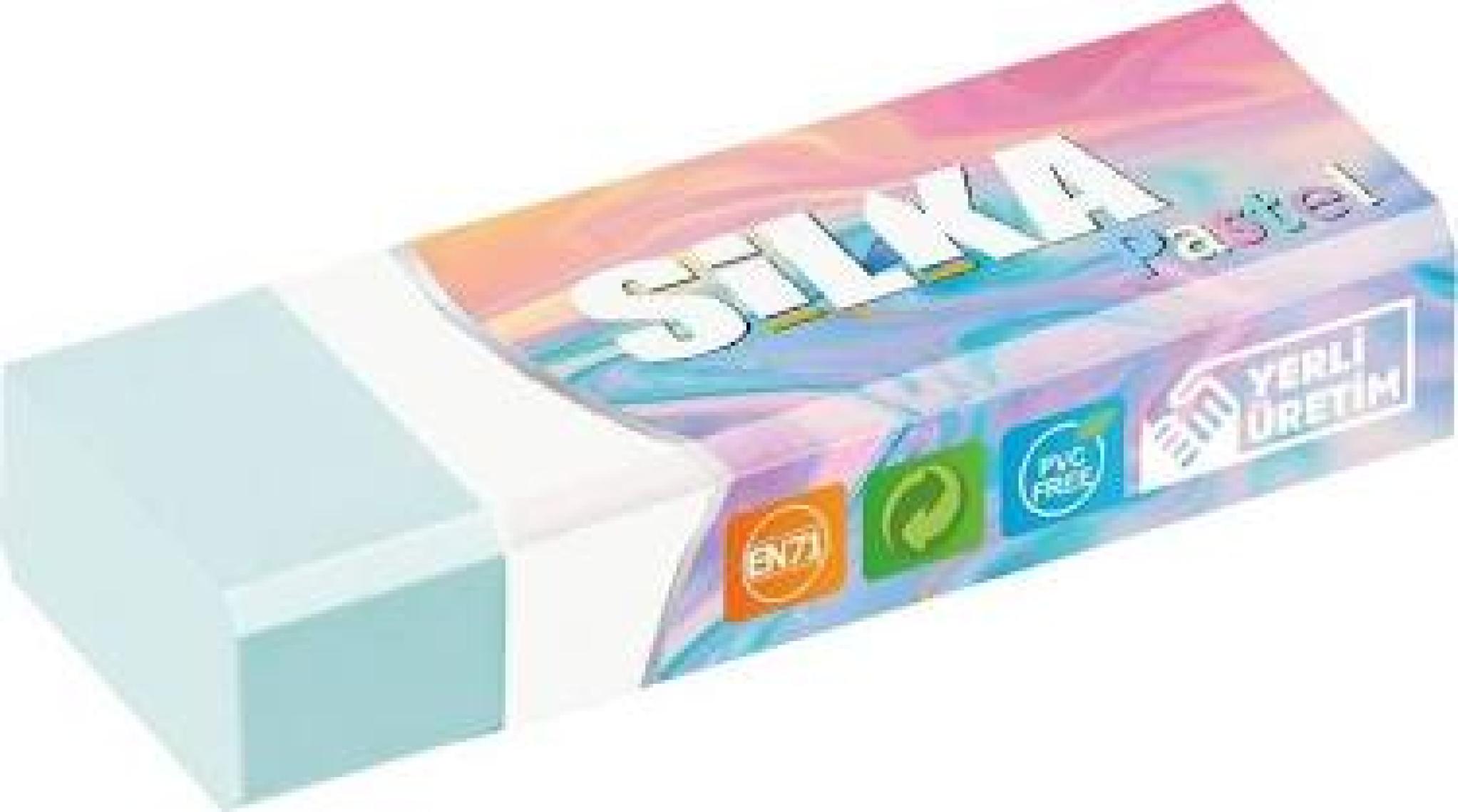 SİLKA PASTEL SİLGİ - 4 RENK (20'Lİ KUTU)