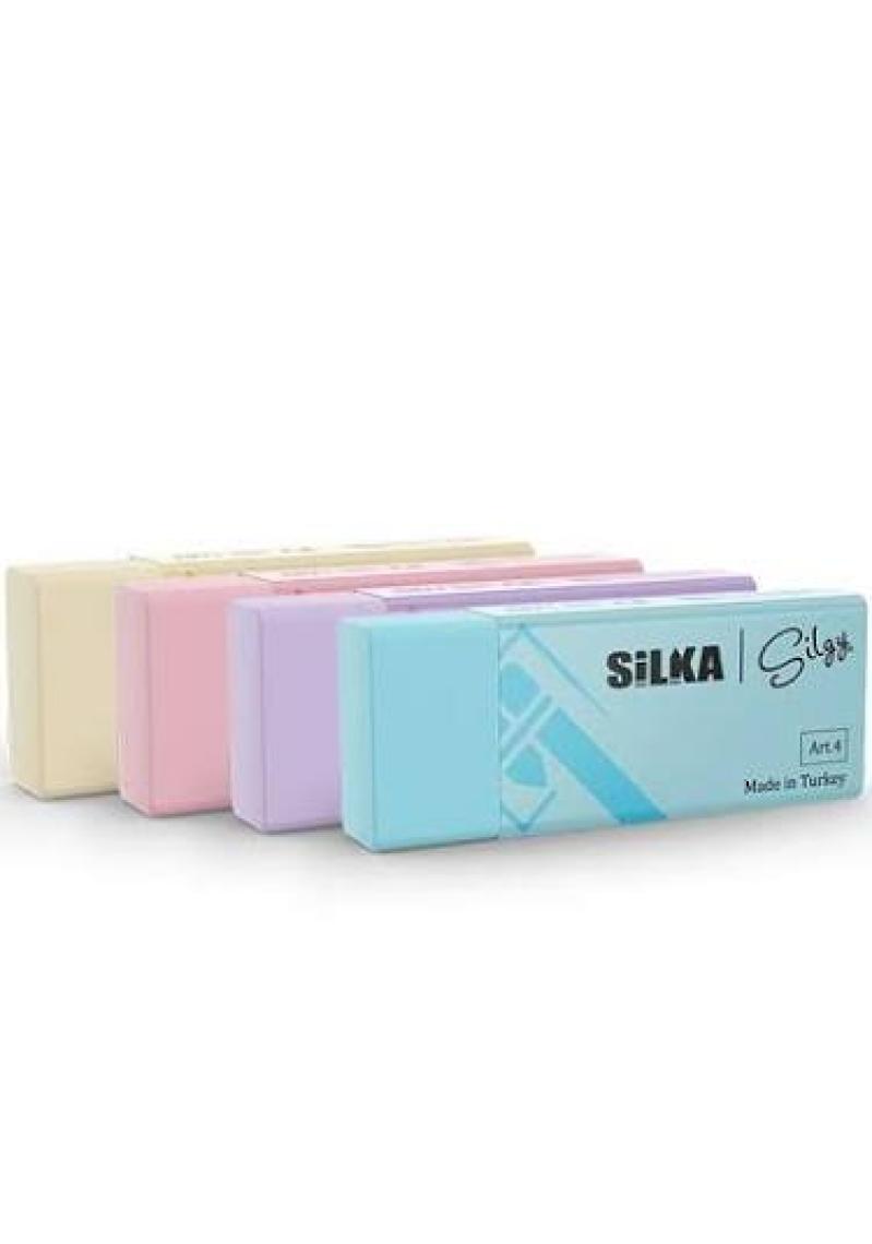SİLKA PASTEL SİLGİ - 4 RENK (20'Lİ KUTU)