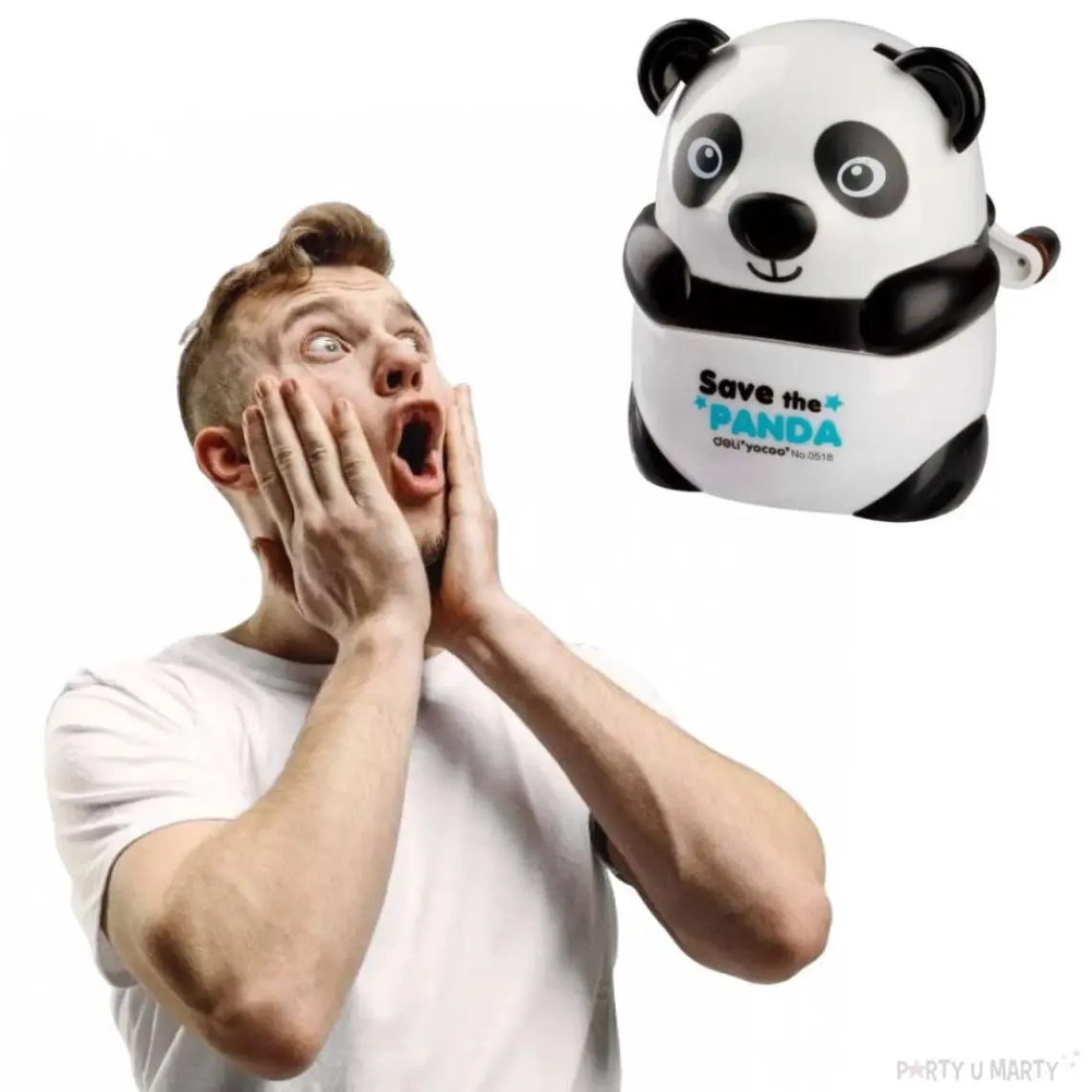 Deli 0518 Rotary Panda Masa Üstü Kalem Traş