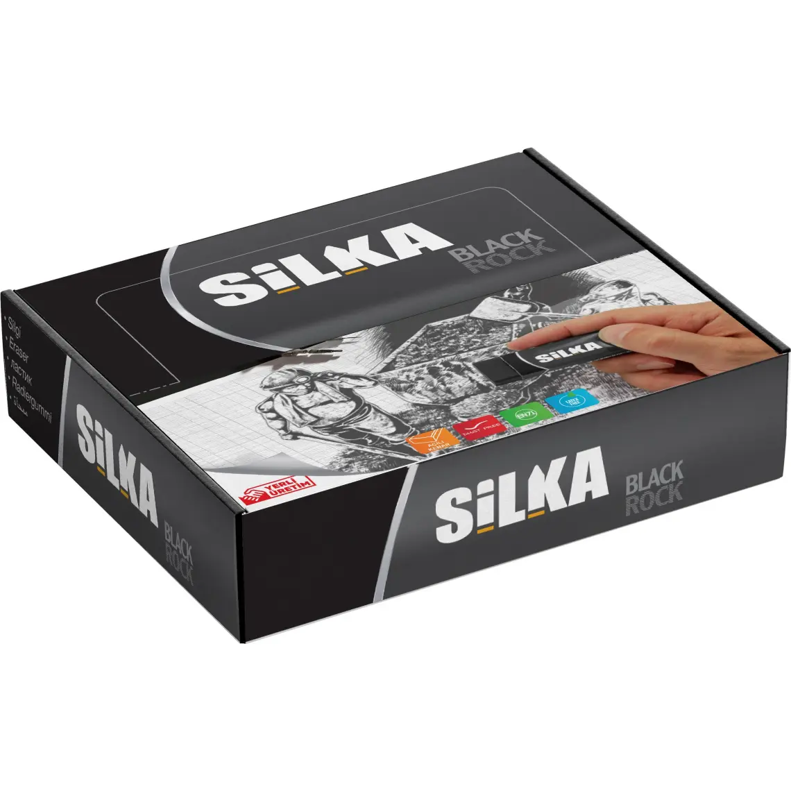 Silka Sg.4 Black Rock Silgi 20'li Paket(Siyah)