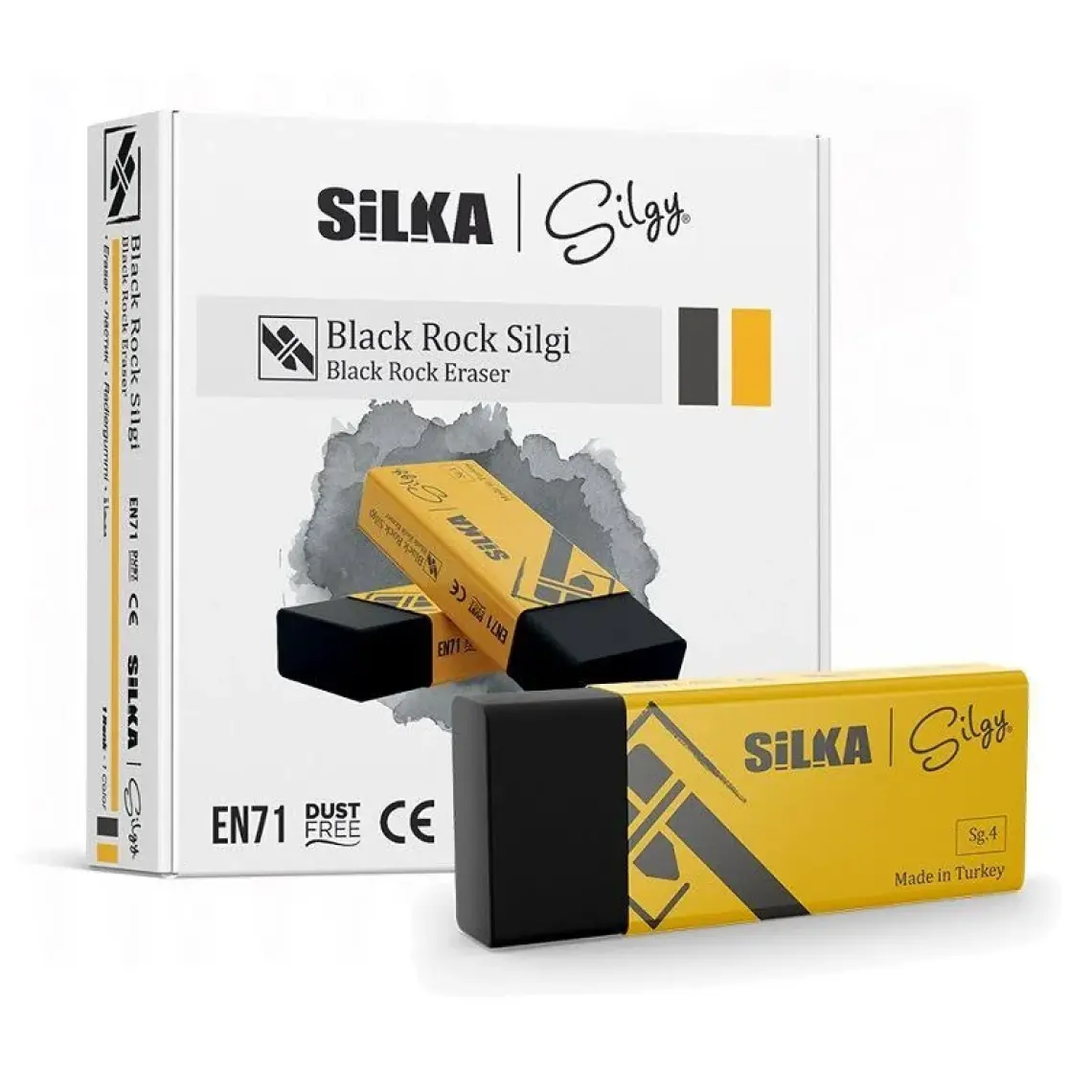 Silka Sg.4 Black Rock Silgi 20'li Paket(Siyah)