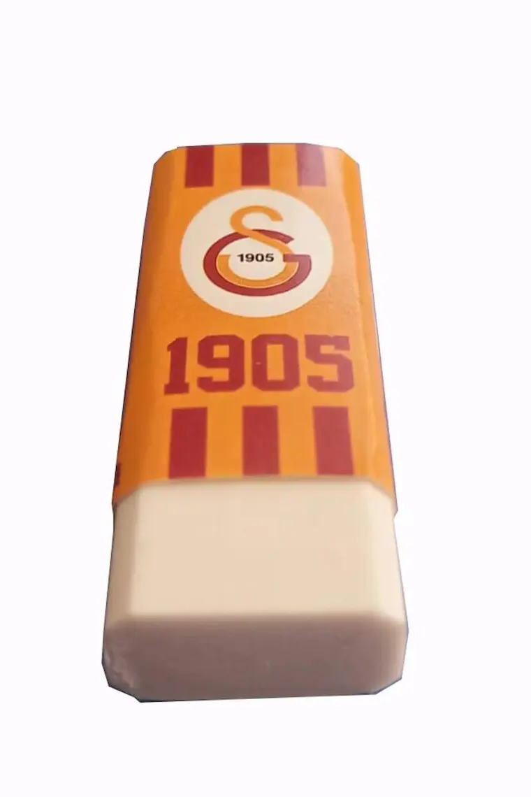 Galatasaray Taraftar Silgi Lisanslı Orijinal 1 Adet Gs Aslan Galatasaray Silgi Orta Boy Orjinal