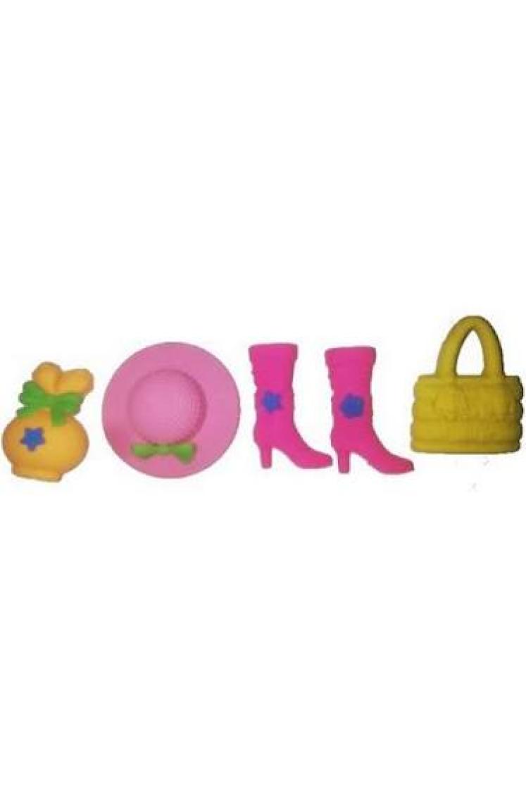 Globox 3D Boyutlu Silgi Özel Taşıma Çantası ile 5'li