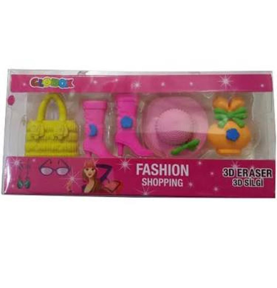 Globox 3D Boyutlu Silgi Özel Taşıma Çantası ile 5'li