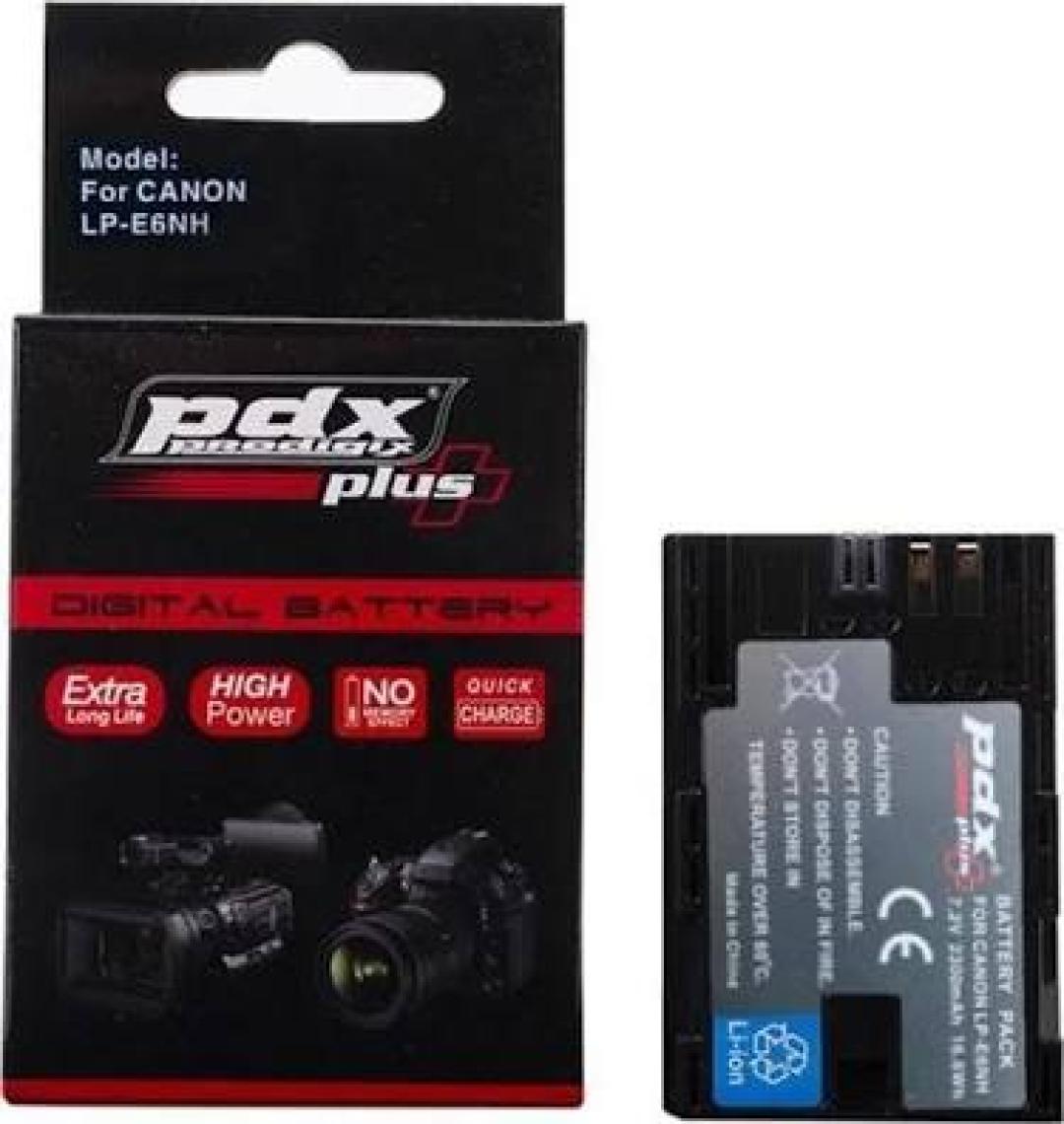 Pdx Canon LPE6 NH Batarya Pil 2300mAh 7D Mark II,7D,5DS,5DS R,5D Mark IV,III,II,60D,60Da,70D,80D,6D