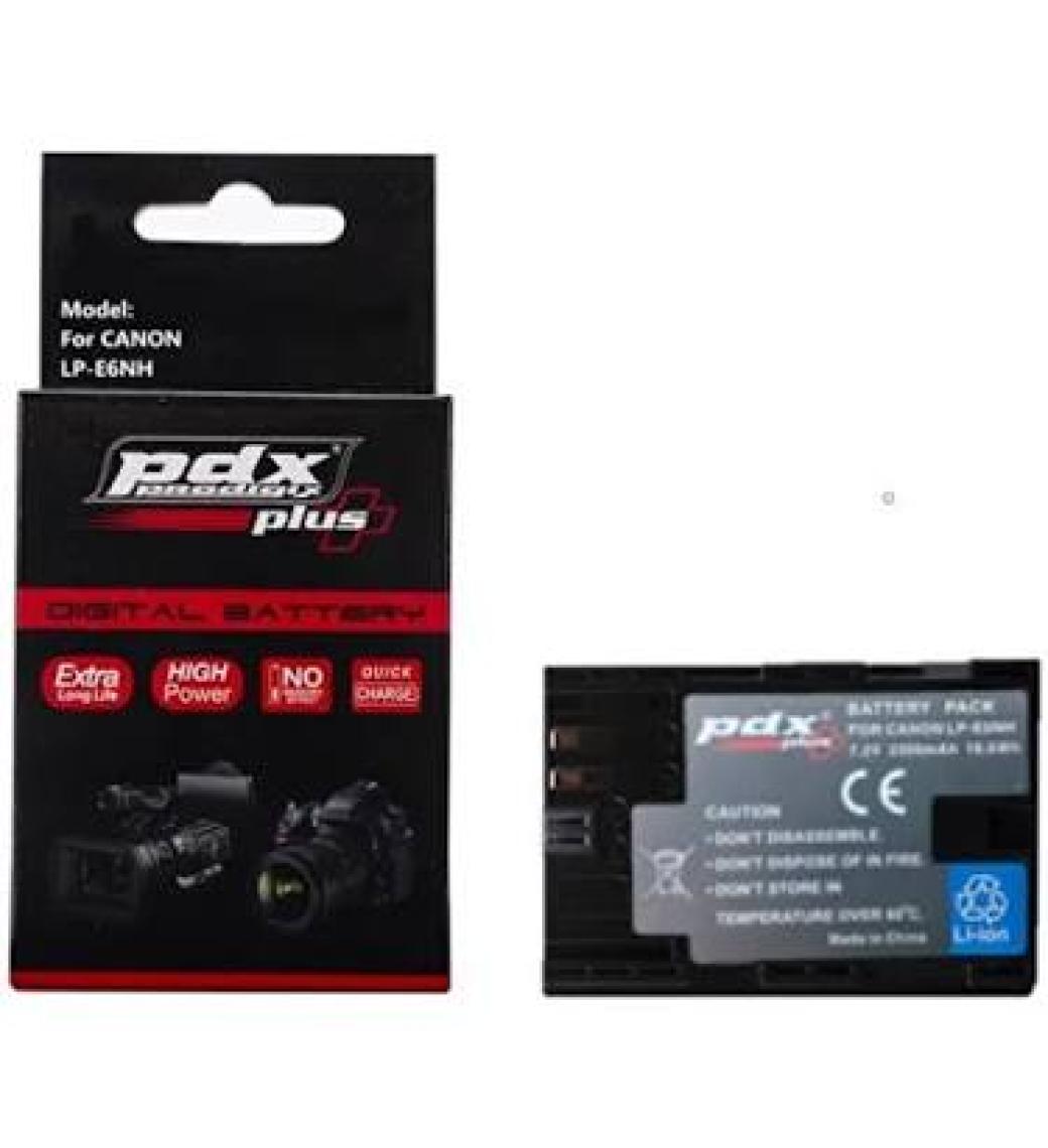 Pdx Canon LPE6 NH Batarya Pil 2300mAh 7D Mark II,7D,5DS,5DS R,5D Mark IV,III,II,60D,60Da,70D,80D,6D