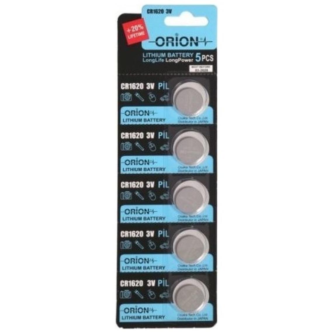 Orion CR1620 3V Lithium Pil 5'li Paket