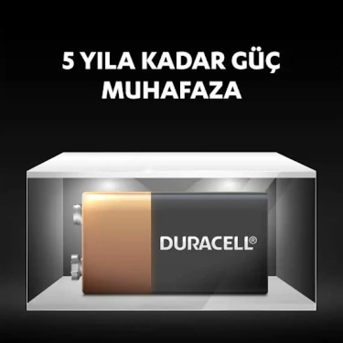 Ata Elektronik 9 Volt Alkalin Kare Pil Gaz Duman Dedektörü , Radyo , Alarm Cihazı Duvar Lambası  , Digital Saat Pili Kare Yassı Pil 6LR61 9V Kare Pil Duracell