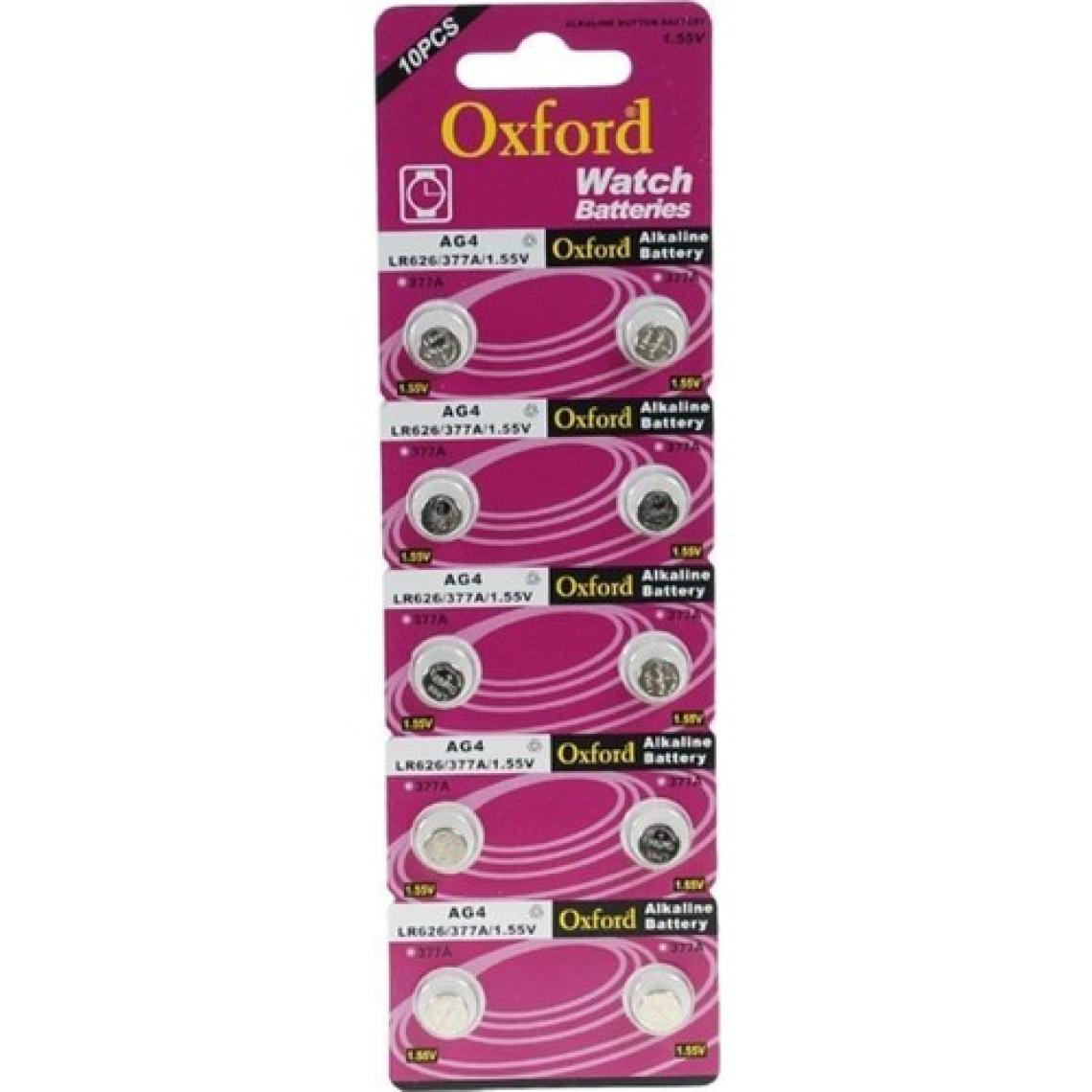 Oxford Ag4 LR66 LR626 377A SR626 177 Alkalin 10 Lu Düğme Pil