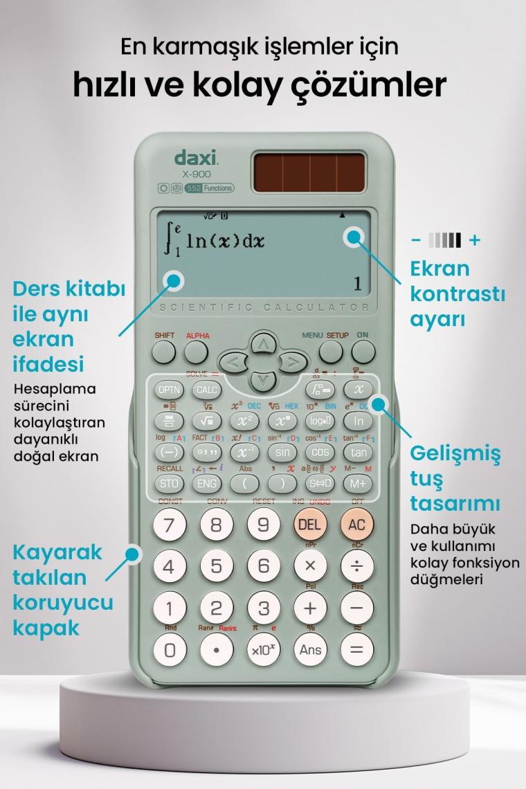 Daxı X-900 552 Fonksiyonlu Bilimsel Hesap Makinesi