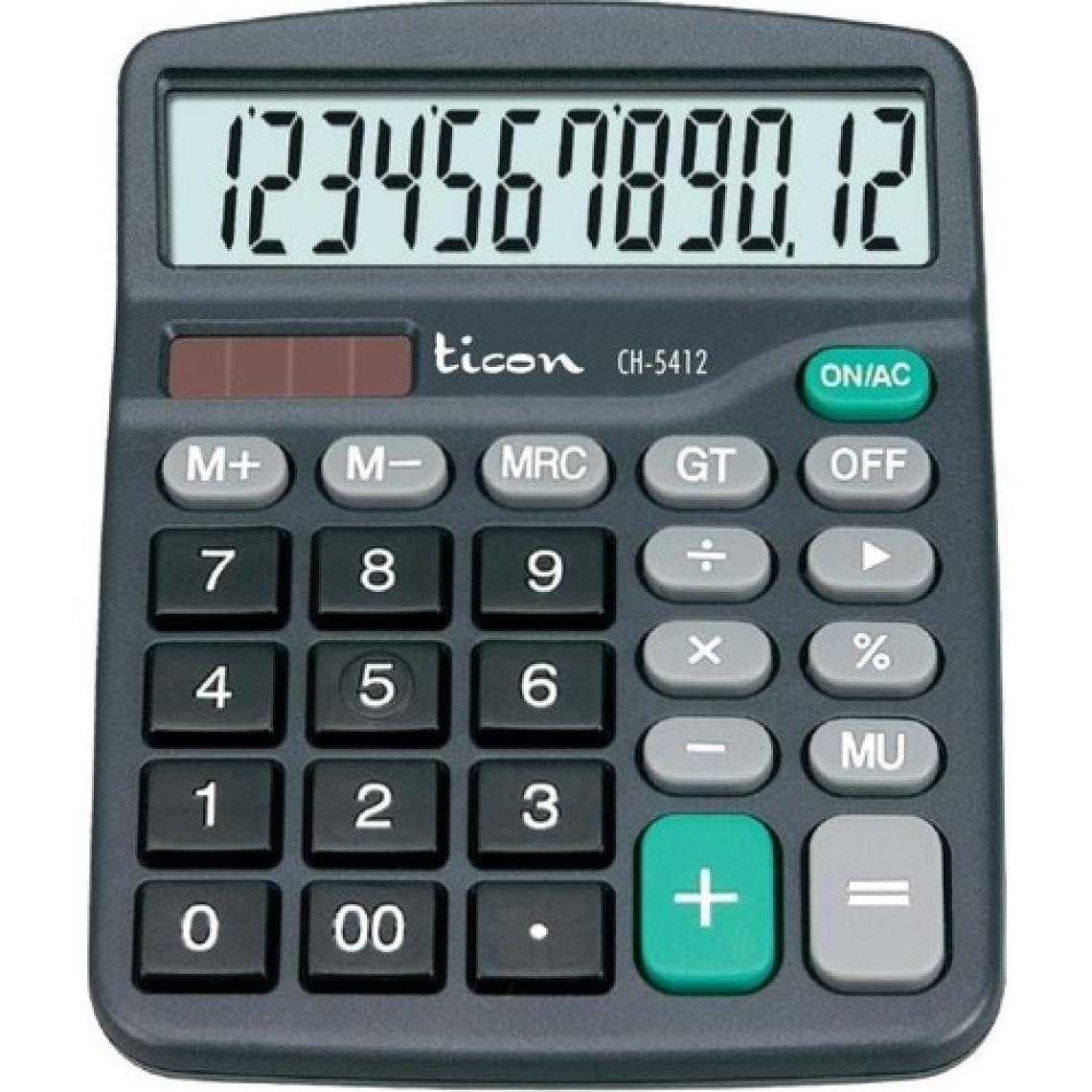 Ticon CH-5412 12 Haneli Hesap Makinesi