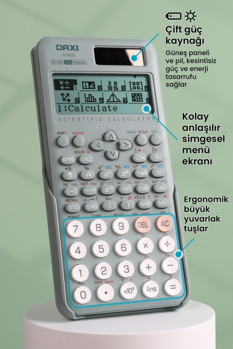 Daxı X-900 552 Fonksiyonlu Bilimsel Hesap Makinesi