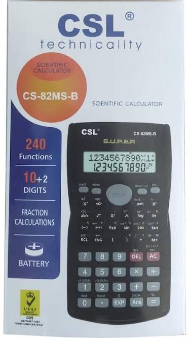 Caslo CS-82MS-B Hesap Makinası Fonksiyonlu