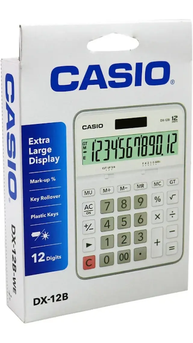 Casio DX-12B 12 Hane Masa Üstü Hesap Makinesi