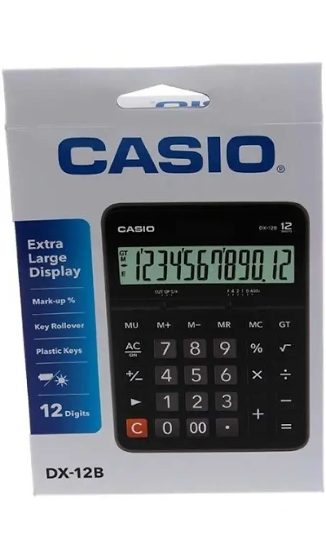 Casio DX-12B 12 Hane Masa Üstü Hesap Makinesi