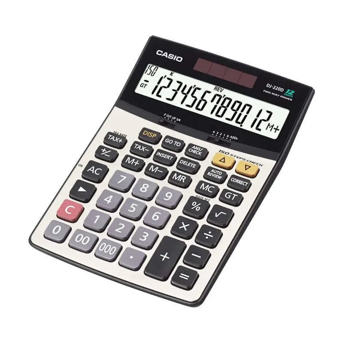 Casio DJ-220D Plus İşlem Kontrollü 12 Hane Masa Üstü Hesap Makinesi