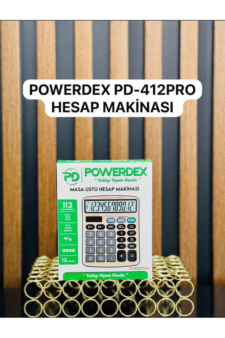 Powerdex Pd-412 Aral Masaüstü Hesap Makinası