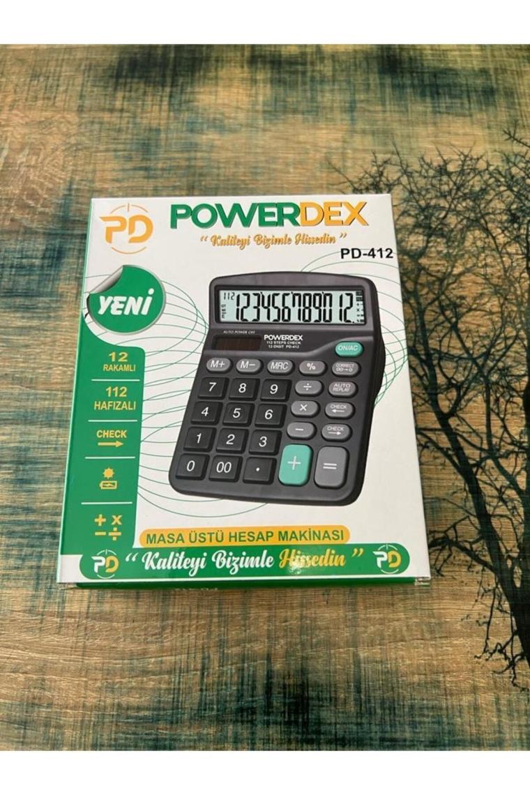 Powerdex Pd-412 Aral Masaüstü Hesap Makinası