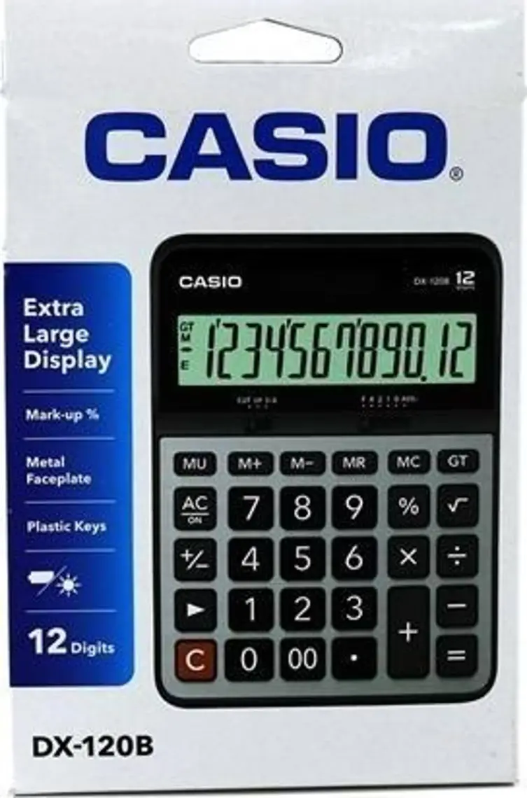 Casio DX-120B 12 Hane Masa Üstü Hesap Makinesi
