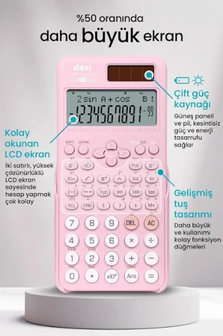 Daxi X-800 Yeni Nesil 240 Fonksiyonlu Bilimsel Hesap Makinesi