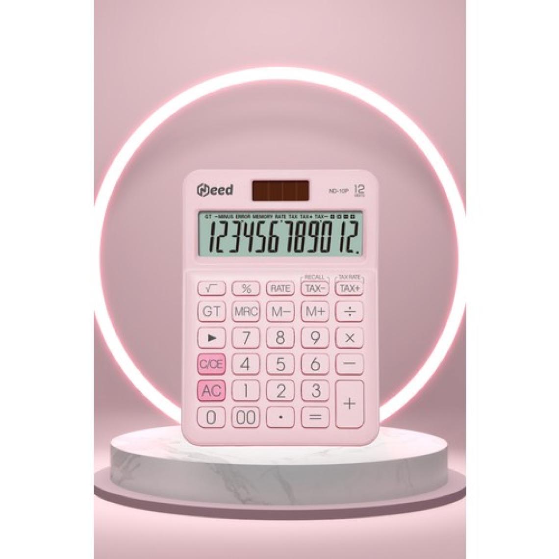 Need ND-10P Pastel Pembe Hesap Makinesi