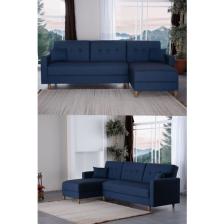 Kilim Mobilya Scandi Köşe Takımı   Uzanmalı Yataklı Köşe Takımı (Hem Sağ Hem Sol Köşe Olarak Kullanılabilir)
