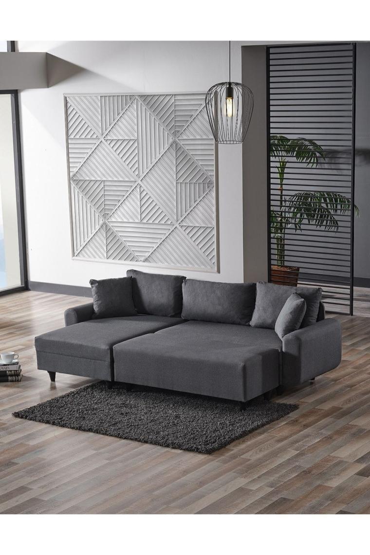Corner Flavia Köşe Takımı Puflu