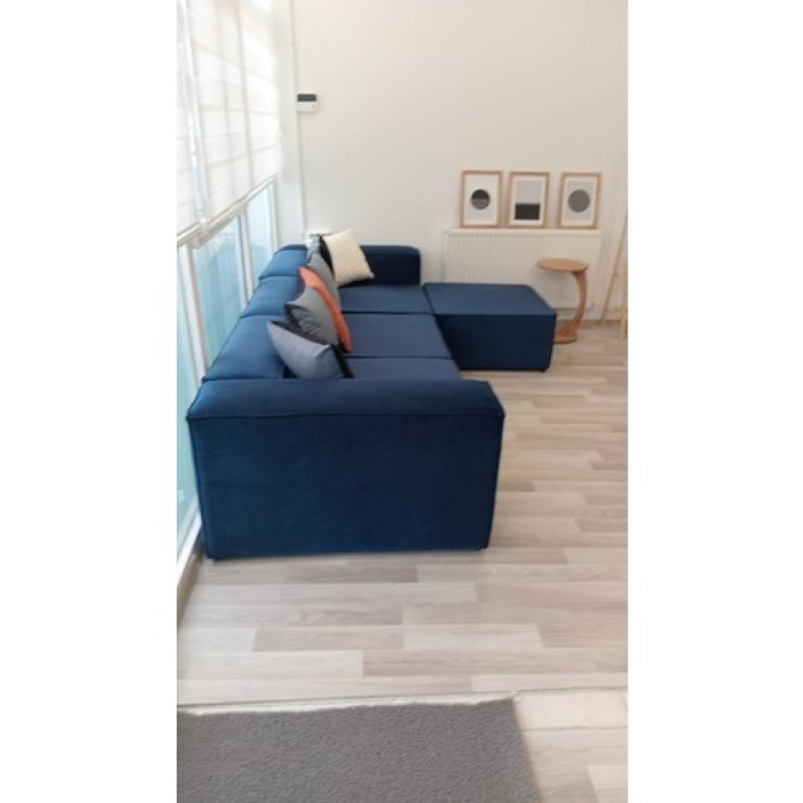 Mobilya Depom Mode Soft Köşe Koltuk Takımı 4 Modül  Kadife Kumaş Işbir Sünger (Dairenize Teslim)
