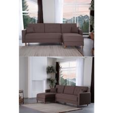 Kilim Mobilya Scandi Köşe Uzanmalı Yataklı Köşe Takımı (Hem Sağ Hem Sol Köşe Olarak Kullanılabilir)