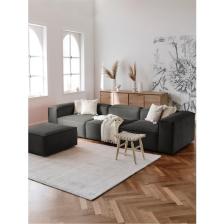 Mobilya Depom Mode Soft Köşe Koltuk Takımı 4 Modül Koyu Antrasit Keten Kumaş(Dairenize Teslim)