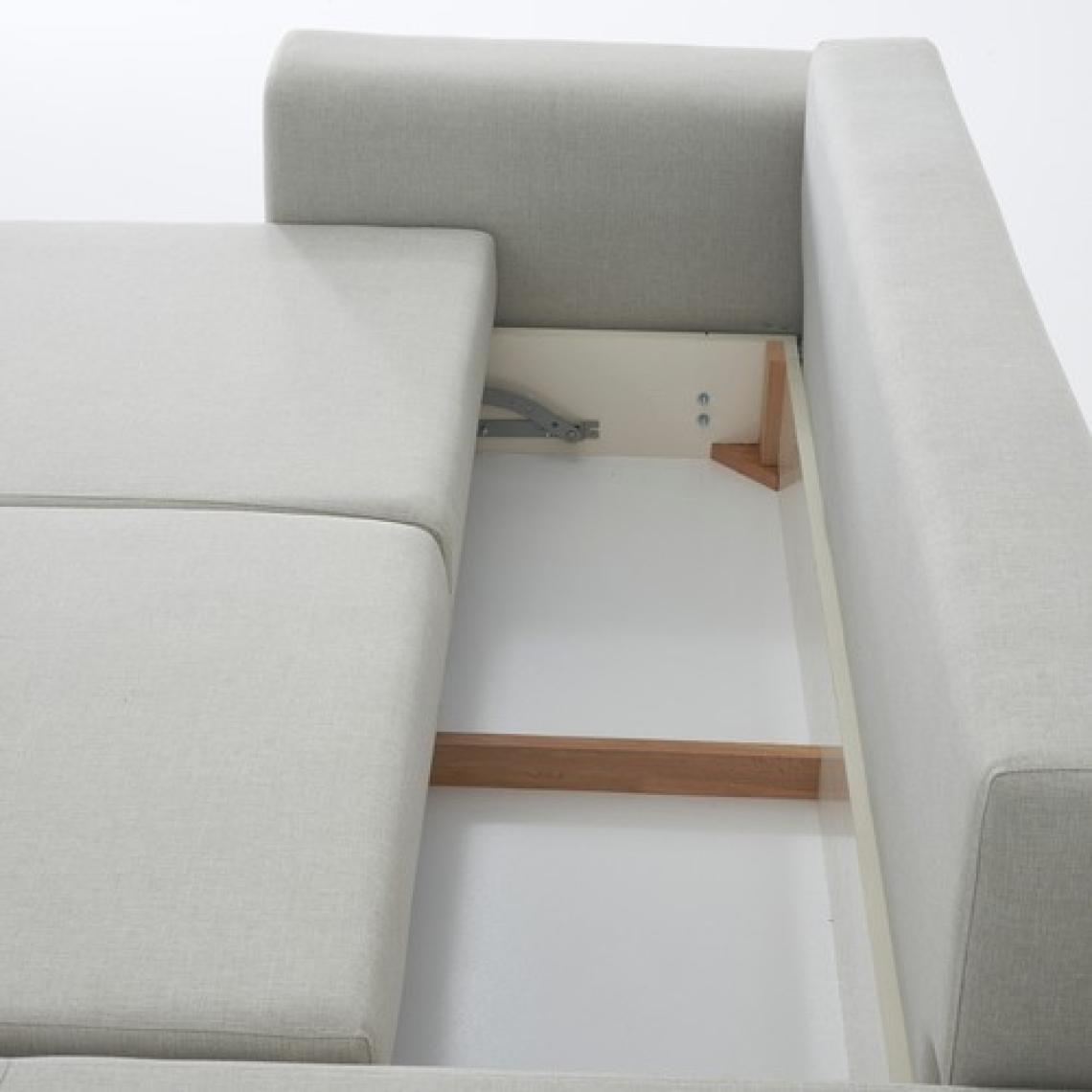 Rengar Köşe Takımı & Yataklı Bazalı Keten Kumaş Köşe Koltuk Takımı - Siyah